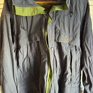 Timberland Gray and Olive Raincoat